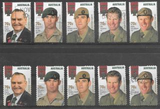Stamps Of Australia - 2015 Australian Legends Sg 4314/8 & 4310/4 Full Sets