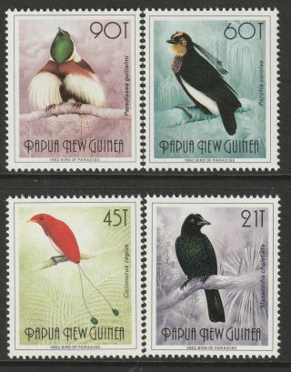 1993 Papua Guinea Birds Of Paradise Large 
