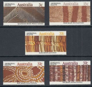 Australia 1987 Aboriginal Crafts Set Sg 1093 - 1097 Mnh Unmounted