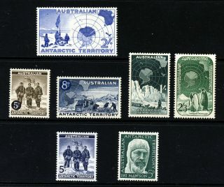 Australian Antarctic Territory 1957 - 61 The Complete Issues Sg 1 To Sg 7