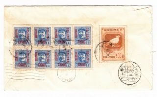 China Kunming To Hong Kong 1950 Postmarks Envelope Cover Mao Stamp 1949 1951