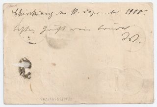 1900 CHINA / FRANCE OFFICES MIXED FRANKING COVER TO GERMANY,  RARITY 2