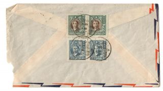 China 1948 Sc 757 X2 & 761 X2 On Wuchang Posted Air Mail Cover To York