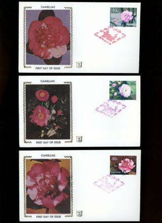 1979 People ' s Republic of China Scott 1530 - 39 on Ten FDC ' s,  Flowers 3