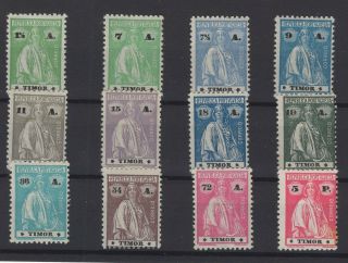 Timor Stamps,  1923 Mi.  193 - 204