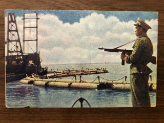 China Old Postcard Chinese Soldier Peking To Cssr 1952