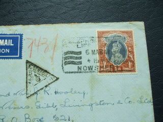 China 1941 India R1 Censored Cover To Shanghai With 50c Orange Postage Due 2