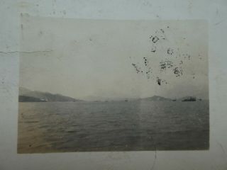 1912 Posted Real Photo Postcard Macao Harbour Republica Macau Ningpo & Lappa 2