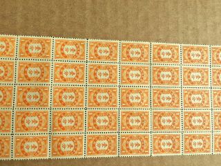 China Stamp 1932 Postage Due 1 Cent.  1 Page.  Huge 中華民國郵政 欠資郵票 壹分