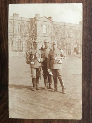 China Old Postcard German Soldiers Officers Tientsin To Germany 1904