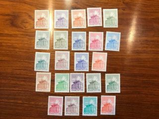 Mnh China Taiwan Stamp Sc1270 - 83a Chu Kwang Tower Set Of 23 Vf