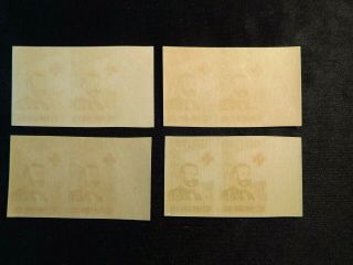 VIETNAM RARE IMPERF Pairs Stamp Set Scott 136 - 139 MNH Hard To Find 2
