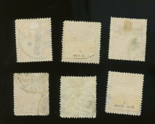 China 1904 Postage due 1/2c to 10c (6 stamps) Chungking,  Sichuan pmk etc 2