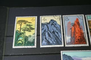 china stamps 1963 - short set 14 landscape stamps c.  t.  o 2