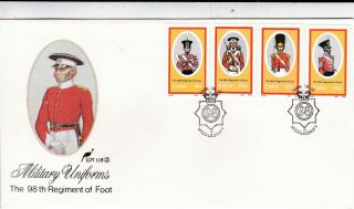 Ciskei 1986 98th Regiment Of Foot Uniforms Fdc With Enclosure Unaddressed Vgc