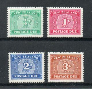Zealand 1939 - 49 George 6th Postage Dues Sg,  D41 - D44 U/mm Nh Lot 5014b