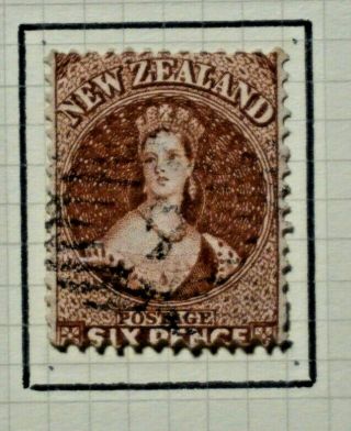 Zealand 1864 - 67 Chalon Head Wmk Large Star Sg 122a