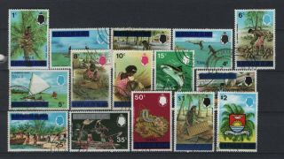 Tuvalu - 1976 Gilbert & Ellice Island Scenes Overprinted Set