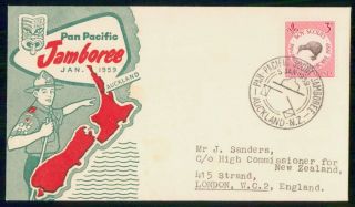 Mayfairstamps Zealand 1959 Scouts Pan Pacific Jamboree First Day Cover Wwh43