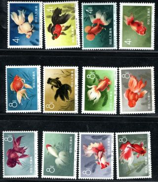 China - Sc.  506 - 17,  Goldfisch,  Mnh,  Complete Set,  Search (17)