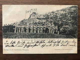 China Old Postcard Diedrichsstein Tsingtau To Germany 1901