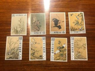 Mnh China Taiwan Stamps Two Better Painting Sets Og Vf