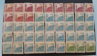 279 Pieces of P R China 1950s Tien An Mun Stamps Finely Mixed 3