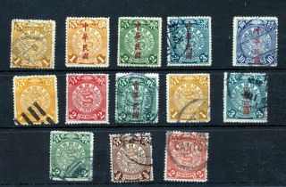China Coiled Dragons Overprints Mh (ch01s