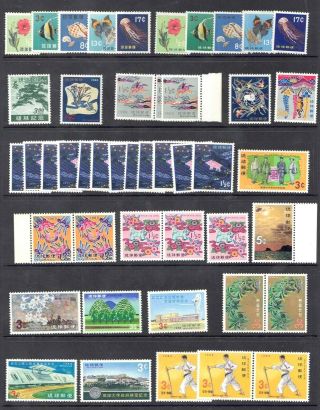 Ryukyu - [okinawa Prefecture] 1951 - 71 - 240,  Mh & Mnh Stamps 5 Scans