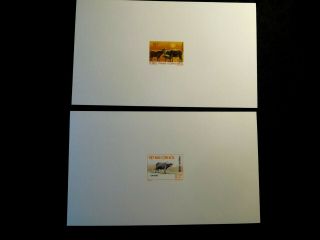 Vietnam Presentation Proof Stamp Sheets Scott 460 - 461 Mnh Rare Item