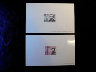 Vietnam Presentation Proof Stamp Sheets Scott 305 - 306 Mnh Rare Item With Fault