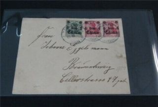 Nystamps Germany In China Stamp Early Cover Tsinanfu