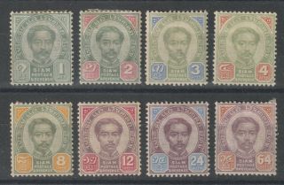 Thailand 1887 Small Group Rama V " Second Issue " Mh,  Mh No Gum