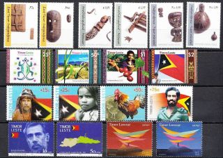 East Timor 2000 - 2005 First 14 Stamps Of East Timor - Timor Leste.  Mnh Xf