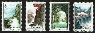 China Prc 1972 Sc 1104 - 07 Construction Of The Red Flag Canal - Complete Set Mnh