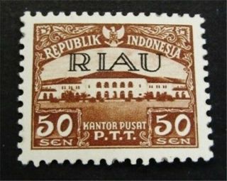 Nystamps Indonesia Riau Archipelago Stamp 11 Og H $525