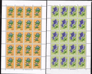 JAPAN STAMPS SHEET OF 20 712 - 723 SET OF 12 (NH) FROM 1961 3