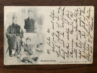 China Old Postcard Chinese Mandarins To Germany 1904