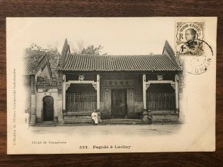 China Old Postcard Chinese Pagoda Laokay Tonkin Yunnan Yunam 1901