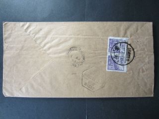 China Prc 1951 Registered Cover To Hong Kong Via Macao,  2 X 1000 [ 704