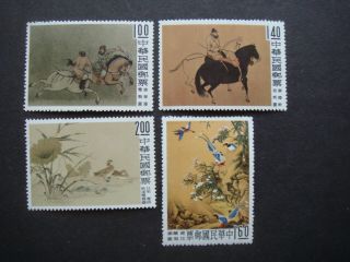 Taiwan (republic Of China) 1960 Ancient Paintings Mnh Mints Sg358 - 61