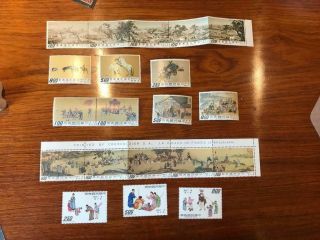 Mnh China Taiwan Stamps Three Better Painting Sets Og Vf