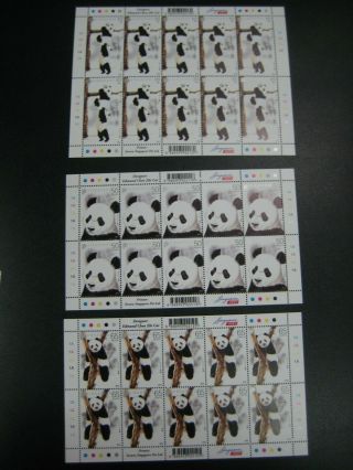 Singapore 2012 Giant Panda Stamps Sheet,  Mnh