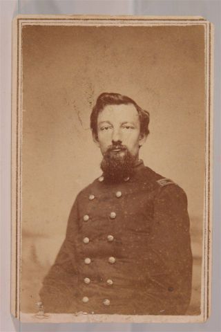 1860s Civil War Union Army Major / Lieut Colonel Cdv Photo Baton Rouge Louisiana