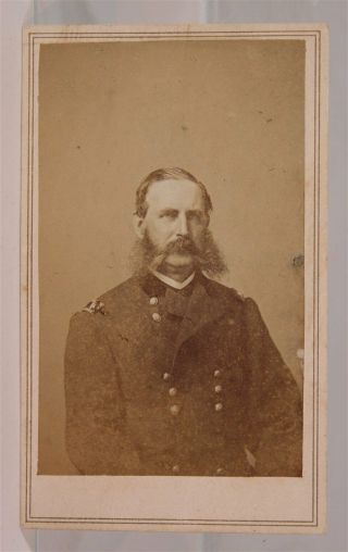 1860s Civil War General Christopher Auger Cdv Photo By Orleans Photographer