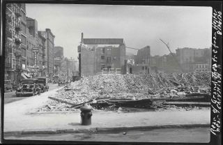 1930 Grand Theater Hester From Chrystie St Manhattan Nyc Old Photo Negative U172