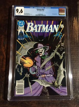 Batman Comic 451 Cgc 9.  6 Norm Breyfogle Classic Joker Cover⭐️⭐️⭐️
