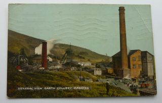 Vintage 1929 Postcard Of Garth Colliery Maesteg