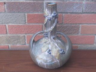 Antique Art Nouveau Amphora Paul Dachsel Pottery Vase Turn Teplitz Large
