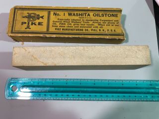 Pike Washita Oilstone No.  1 vintage sharpening stone whetstone Norton Arkansas 3